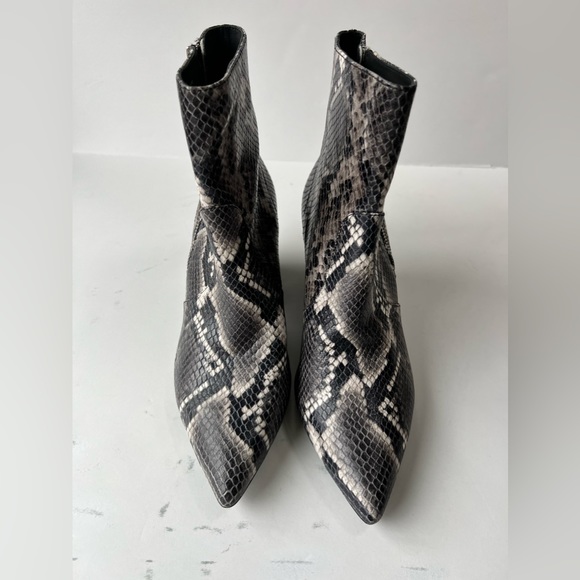 Allsaints Lenora Leather Snake Booties - Picture 8 of 12